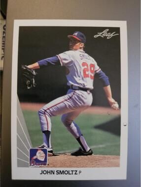 1990 Leaf #59 - John Smoltz - Atlanta Braves